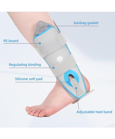 Buy Ankle Splint with Air Bag - Inflatable Ankle Brace for Torn Ligaments & Post-Op Support | One Size Fits Most - Buy Online on GoSupps.com