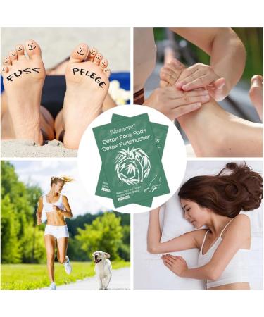 Detox Foot Pads - Vital Bamboo Plasters for Improved Circulation & Sleep | 20 Piece Set - Buy Online on GoSupps.com