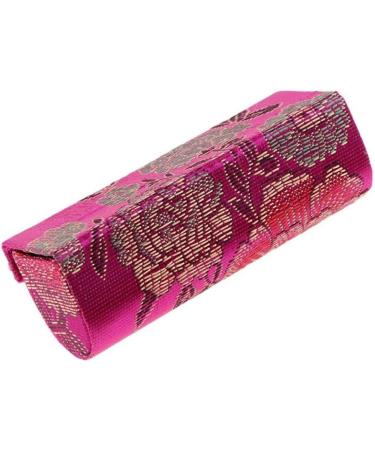 Stylish Portable Lipstick Case Set - Chinese Floral Lip Balm Organizer with Makeup Mirror | 5 Pcs for Travel & Storage - Buy Online on GoSupps.com