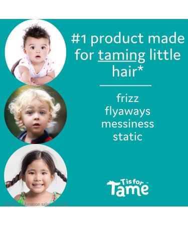 T is for Tame - Organic Hair Taming Matte Cream for Kids | Light Hold with Coconut Oil & Jojoba | 3.38 Fl Oz - Buy Online on GoSupps.com