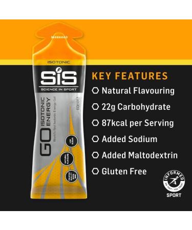 SiS GO Isotonic Energy Gel Sachets - Tropical (6 Pack) | Buy Internationally for Boosted Energy - Buy Online on GoSupps.com