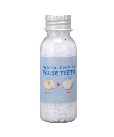 Paer 30 g of provisional tooth repairs suitable pearls tooth repair glue heating pearls to fill the missing and broken tooth or glue the artificial teeth of the prosthesis