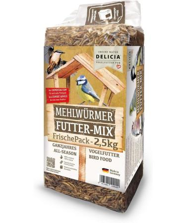 Buy Delicia Mealworms Feed Mix 2.5kg - Year-Round Bird Food for International Shipping - Premium Quality Bird Feed - Buy Online on GoSupps.com