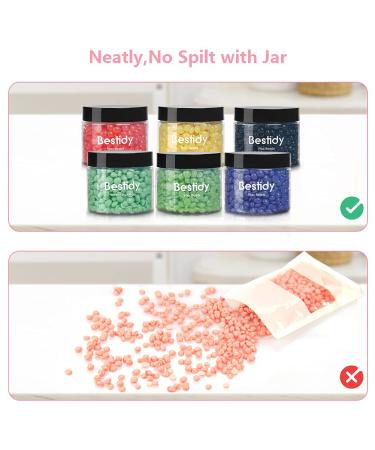 Bestidy Wax Bead for Hair Removal - 800g Jar | Gentle Waxing Bead for Face, Underarms, Legs, Back, and Chest - Buy Online on GoSupps.com