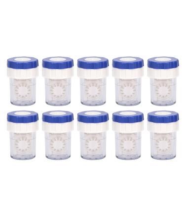 10pcs Ergonomic Manual Contact Lens Cleaner - Professional Cleaning Case for Women (Blue) | International Shipping Available - Buy Online on GoSupps.com