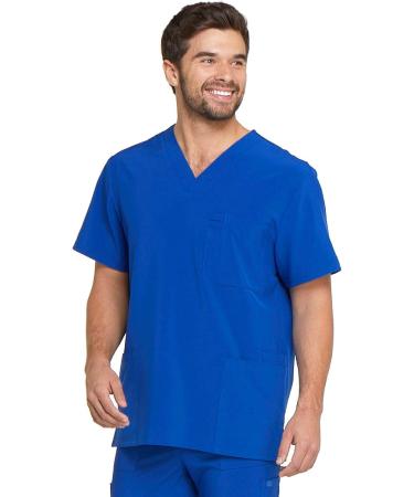 Dickies EDS Essentials Men Scrubs Top V-Neck DK645 - 3XL, Galaxy Blue - Buy Online on GoSupps.com