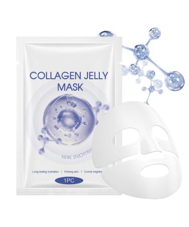 Pruojhw Exfoliating Face Mask Moisturizing and Radiance Beauty Treatment - Enveloping Moisturizing Gel Face Mask - For Sensitive Dry and Oily Skin Young Girls Daily Night and Travel Use