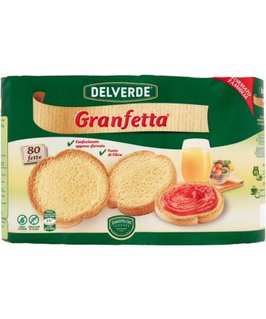 Delverde Granfetta Biscottate Lot of 40 fragrant and light biscuits 3 x 600 g + Italian Gourmet Pulp 400 g - Buy Online on GoSupps.com