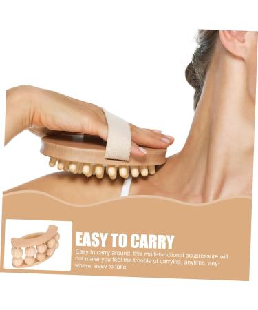 Magiclulu Acupuncture Massage Roller - Portable Wooden Massage Device for Neck Relief & Home Use - Buy Online on GoSupps.com