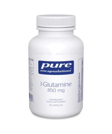 Pure Encapsulations - L-Glutamine 850mg - Professional Strength Glutamine Capsules - 90 Capsules - Buy Online on GoSupps.com