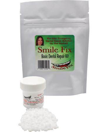 SmileFix Basic Dental Repair Kit - Missing or broken tooth. Gaps, broken teeth filled space temporary quick & safe. Regain your confidence and beautiful smile in minutes at home!