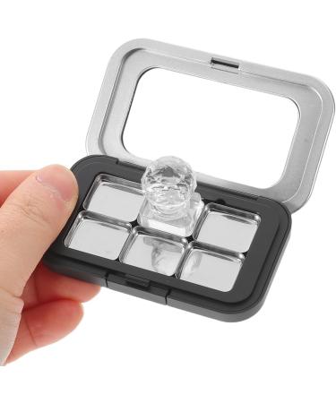 Palette Magn tique Compacte Noire Mate 6 Compartiments en M tal Plaque de Pressage Int gr e Palette de Fards Paupi res et Blush Vide pour Maquillage DIY Rangement Portable - Buy Online on GoSupps.com