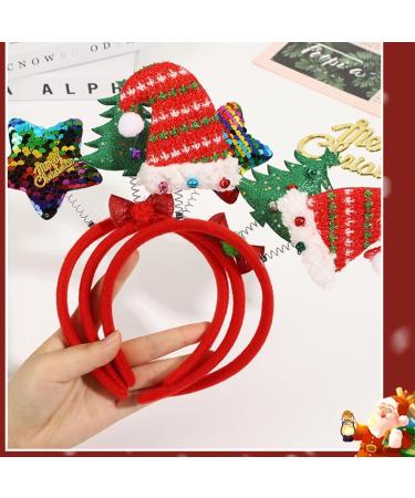 xbiez Mistletoe Headband for Christmas Head Boppers Headwear Hair Hoop for Halloween Christmas Headpiece Party Supplies Magenta - Buy Online on GoSupps.com