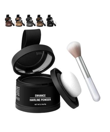 Waverloo Magic Root Cover Up Waverlo Magic Root Cover Up Waverly Magic Root Cover Up Root Touch Up Powder with Mirror Instantly Conceals Hair Loss Water Sweat Resistant(Gray)