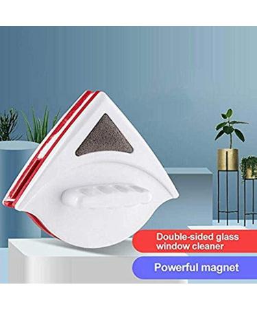 Double-side Magnetic Glass Cleaner Wiper Window Cleaner Magnetic Glass Cleaning Tool Brush for Double Glazed Window Thickness 0.5"-1" (15-24mm) (Red) - Buy Online on GoSupps.com