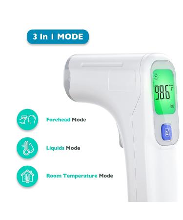 JASUN Non-Contact Infrared Forehead Thermometer - Accurate Instant Readings for Adults, Kids, and Infants - 3-in-1 Mode with Fever Alarm - No Touch Infrared Thermometer - Ideal Gift for Family - Buy Online on GoSupps.com