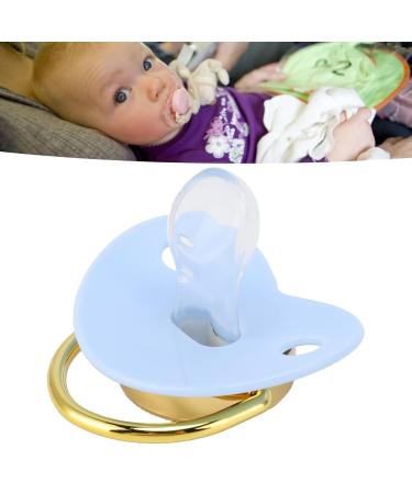 Baby Pacifier for 6-18 Months | BPA-Free Silicone Bling Pacifier with Clip - Blue - Buy Online on GoSupps.com
