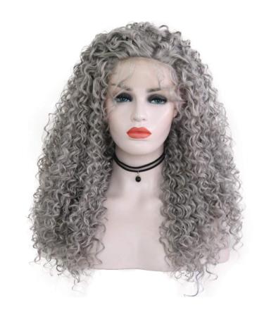 BGHJUE N Gray Short Roll Synthetic Wig for Women - Heat Resistant White Wigs with Left Side Parting | High Density Replacement Hair - Buy Online on GoSupps.com