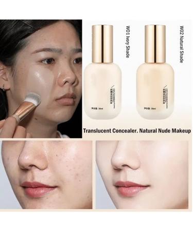 Admd Light Fog Makeup: Hydrating Waterproof Long-Lasting Liquid Foundation (Natural) - Buy Online on GoSupps.com