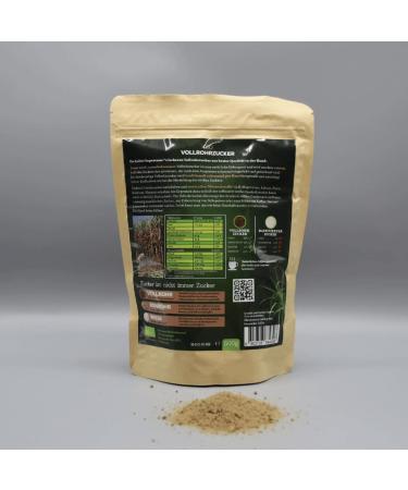 Supercane Unrefined Whole Cane Sugar | 100% Sugar Cane Juice | Nutrient-Rich Vegan & Gluten-Free Sugar Alternative | 500g - Buy Online on GoSupps.com
