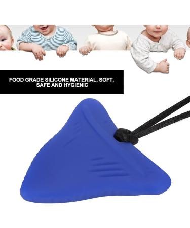 Food Grade Silicone Chew Necklace for Boys and Girls - Cute Teething Pendant Toy (Blue) - Buy Online on GoSupps.com