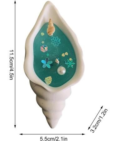 Ocean Theme Conch Shell Candle | Handmade Natural Scented Soy Wax Gel | Perfect for Meditation & Stress Relief - Buy Online on GoSupps.com