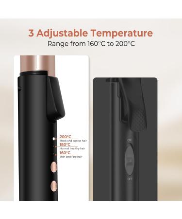 Mini Curling Iron 1 inch Double Voltage Travel Size Curling Iron Wand for Short Medium Hair 160 C/180 C/200 C 3 Temp Adjustable 20s Fast Heating Hair Curler Wand with Storage Bag & Protect Cover - Buy Online on GoSupps.com