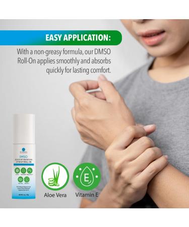 Dr. Robaina DMSO Roll-On 99.9% Pure Dimethyl Sulfoxide | Formula with Zechstein Magnesium Arnica Aloe Vera & Vitamin E Non-Greasy Topical Formula | Made in USA | 3 oz 2 Units - Buy Online on GoSupps.com