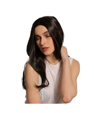 Wig Ladies Long Hair Women Brazilian Wavy Long Curly Synthetic Cosplay Hair 50s 70s 80s 60s