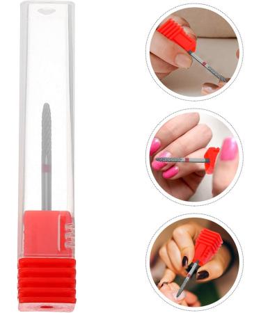Nail Drill Bits Tungsten Steel Manicure Drill Bit Electric Pedicure Manicure Grinding Nail Art Tools for Manicure Pedicure Home Salon Red - Buy Online on GoSupps.com