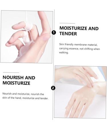 Healeved 4 Pairs Hand Peeling Remover Socks Exfoliating Hand Cover Hands Hydrating Gloves Moisturizing Gloves Hand Exfoliating Mask Hand Spa Mask Non-Woven Fabric White - Buy Online on GoSupps.com