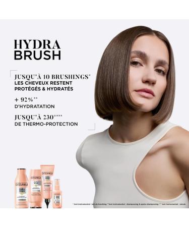 DESSANGE - Hydra-Brush Moisturizing & Disciplining Shampoo - Formula Enriched With Hyaluronic Acid - Prepares Hair For Blow-Drying - For Hair Exposed To Heating Appliances - 250 ml - Buy Online on GoSupps.com