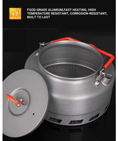 Bulin Camping Kettle 1.6L Aluminum Alloy | Fast Heating Outdoor Gear for Boiling Water | Ultralight & Portable for Hiking, Picnic & Travel - Buy Online on GoSupps.com