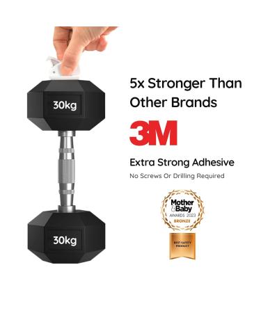 BabyGO Magnetic Cabinet Lock - 10 Locks + 8 Corner Protectors | Invisible Child Safety Solution for Closets & Drawers | White | International Shipping - Buy Online on GoSupps.com