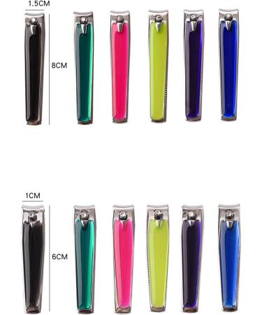 HCHGJKN Nail Clippers Manicure Tool Nail Clippers 6-color Epoxy Nail Clippers 360 Degree Nail Clippers Stainless Steel Nail Clippers(Purple S) S Purple - Buy Online on GoSupps.com