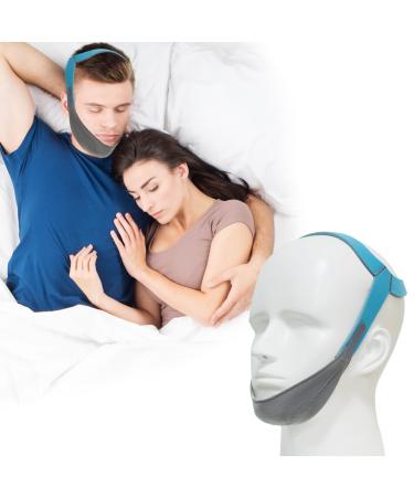 Baby Fund Anti Schnorchen Kinnringen Device for CPAP Users snoring solution anti -snoring devices Face Leave strap liters v line mask (blue)