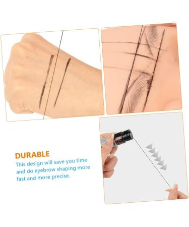 FOMIYES Eyebrow Microblading Ruler 2pcs Eyebrow Ink Black Line Eyebrow Measure Tool Tattooing Ruler Portable - Buy Online on GoSupps.com