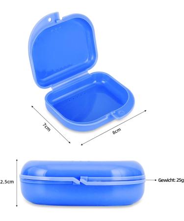 Shop Slim Braces - AnnHua Dentist Partial Retainer Case with Breathable Holes (Blue) | International Shipping Available - Buy Online on GoSupps.com