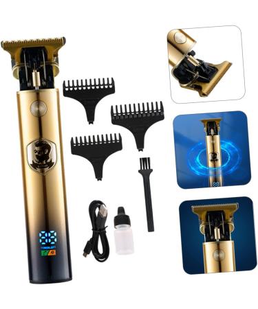 1 Set Hair Clipper Mens Hair Mustache Clippers Hair Cutting Tool Men's Electric for Shaving Face Hair Cutting Clipper Liquid Crystal Electric Scissors Man Titanium Alloy - Buy Online on GoSupps.com