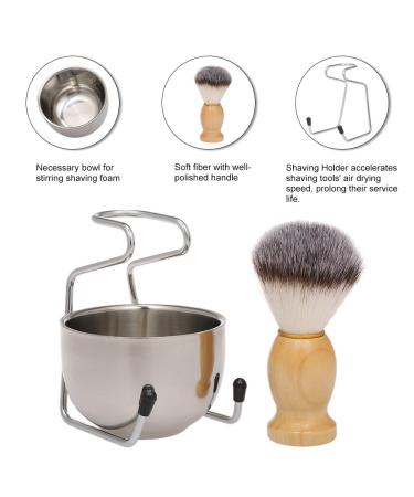 Zroven Male Shaving Set | Brush Soap Dish Stand & Beard Shaver Kit for Perfect Grooming - Buy Online on GoSupps.com
