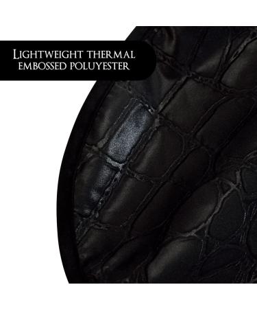 Betty Dain Alligator Hide Bleach-Proof Styling Cape | Textured Surface, Secure Snap Closure | Machine Washable Lightweight Polyester | Black | 45 x 60 - Buy Online on GoSupps.com