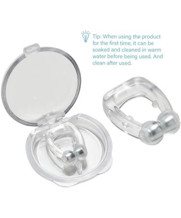 Silicone Magnetic Anti Snore Nose Clip - 2 Piece Set for Men and Women | Sleep Aid for Snoring Relief - Buy Online on GoSupps.com