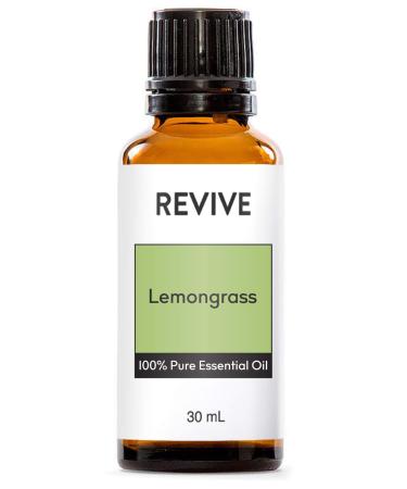 Lemongrass Essential Oil 30mL by REVIVEEO - 100% Pure Therapeutic Grade for Diffuser Humidifier Massage Aromatherapy Skin & Hair Care