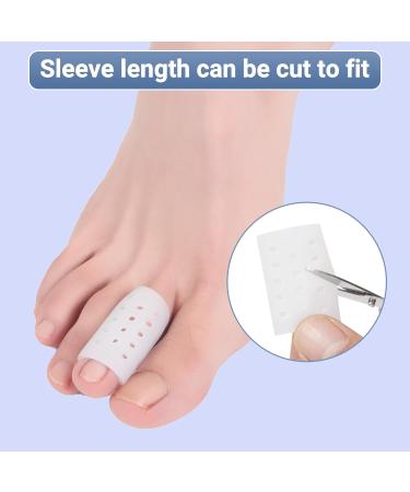 Toe Sleeve Gel - 10 Pcs Breathable Toe Protectors for Ingrown Toenails Corns & Blisters Relief - Buy Online on GoSupps.com