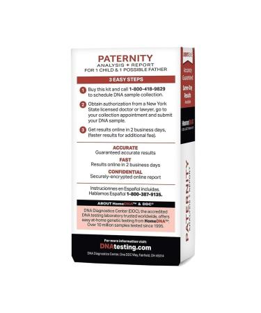 IDENTIGENE DNA Paternity Test Collection Kit for New York Residents