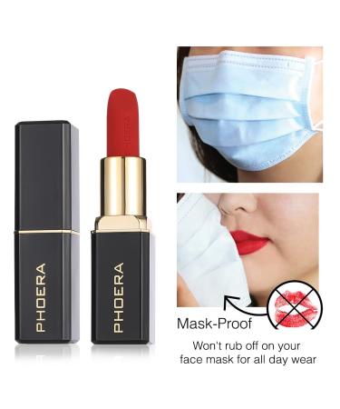 Phoera Non Transfer Lipstick - Waterproof, Smudge-proof, and Long-Lasting (05 Mona) - Buy Online on GoSupps.com