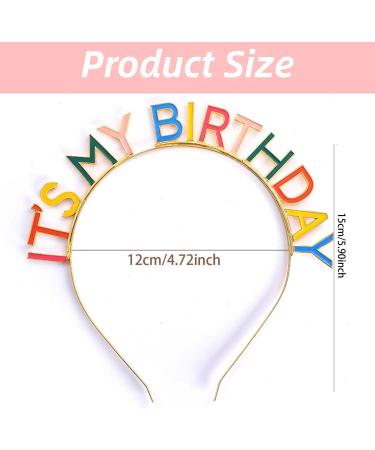 JOYVOX Vibrant Birthday Headband Crown - Celebratory 'IT'S MY BIRTHDAY' Headband Design Comfortable & Stylish - Buy Online on GoSupps.com