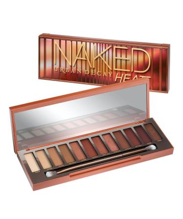 URBAN DECAY Naked Heat Palette: 12X Eyeshadow 1X Doubled Ended Blending/Detailed Crease Brush 1 Count