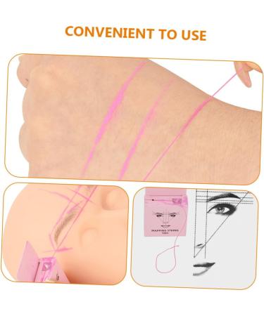 FRCOLOR 2pcs Make up Kit Cosmetic Measuring Tools Eyebrow Measurement Tool Stickers Measuring Line Major - Buy Online on GoSupps.com
