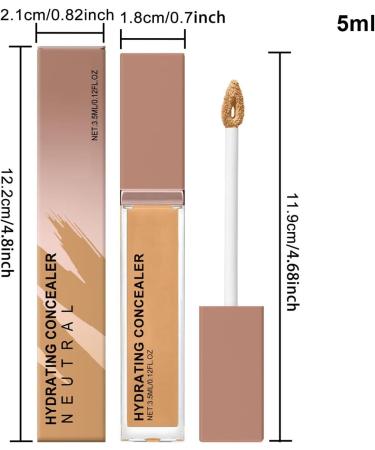 Liquid Concealer Brightening Liquid Concealer 3.5ml Makeup | Breathable and Buildable Texture for Travel Business Trips Outdoors and Home - Buy Online on GoSupps.com
